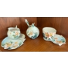 Image 1 : Luxury Franz Bee & Apple Blossom PZ00036  Porcelain Tea Cups and Saucers (4Pcs) and Sugar Dish 