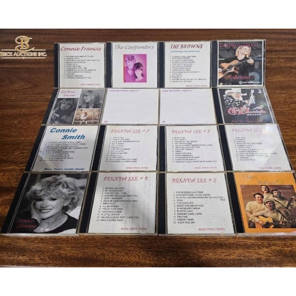12 Country and Pop Music CDs Featuring Connie Francis and Brenda Lee