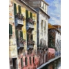 Image 4 : Painting of River & Buildings (27" X 19") 