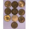Image 1 : Canadian Bronze/Brass Medal Collection - 10 Coins, Total Weight 120.3g 