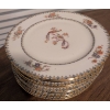 Image 5 : Aynsley Bone China Teapot, Limoges Plates, and Crystal Salt & Pepper Shakers Set