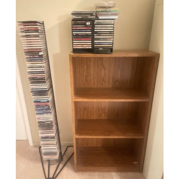 Vintage CD Rack w/ Shelf 