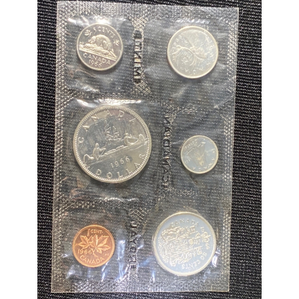 1966 Canadian Silver Uncirculated Coin Set