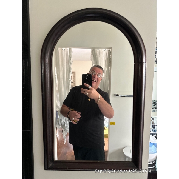 Small Mahogany Mirror 