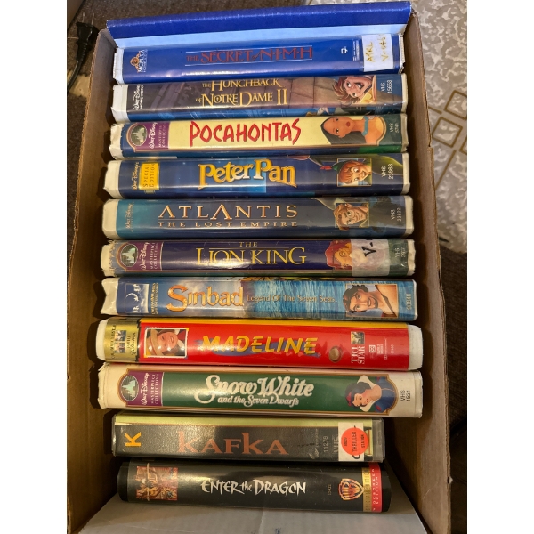 Assorted VHS Tapes, Like New Not Sealed 