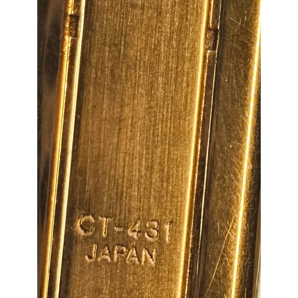 Sharp CT-431 Gold Digital Watch Pendant With Box and Instructions