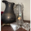 Image 2 : Crystal Collection - Waterford Lead Crystal Pieces w/ Electroplated Silver Jug & More 