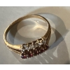 Image 2 : Stamped 10K Yellow Gold Ladies Ring Encrusted w/ Rubies & Diamonds