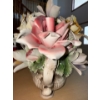 Image 3 : Capodimonte Porcelain Floral Arrangement / Center Piece 14T