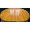 Image 3 : Solid Wood Oak Finished Pedestal Dining Table (No Chairs)