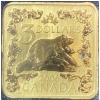 Image 2 : Sterling Silver 24K Gold Plated Square Coin