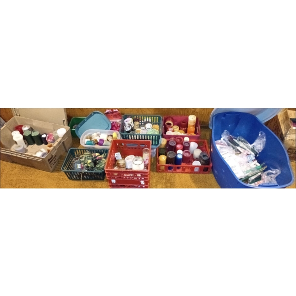 Large Enormous Bundle Of Candles Big & Small