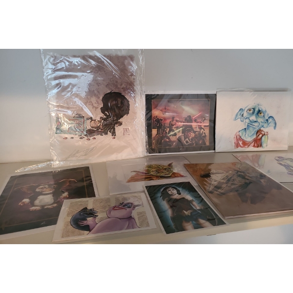 Star Wars Reproduction Art, Also Features other Characters 