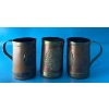 Image 1 : Brass & Copper Mugs w/ Aztec Mayan Calendar (3) 