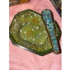 Image 5 : Enameled Brass Trinket Box w/ Jewelry Tray Gorgeous Abalone Coy Fish & more