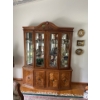 Image 1 : Wood & Glass Hutch with Interior Lighting 81Hx65Hx18D Contents NOT Included
