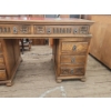 Image 5 : Old Charm Furniture by WoodBros Beautiful 3 Piece Desk with Red and Gold Top- 32"H x 54"W x 30"D