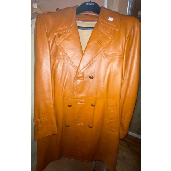 Vintage Trench Coat Collection Size L Unisex Includes Genuine Leather