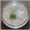 Image 2 : 2014 $20 Majestic Maple Leaves with Jade Fine Silver Coin 31.39 Grams