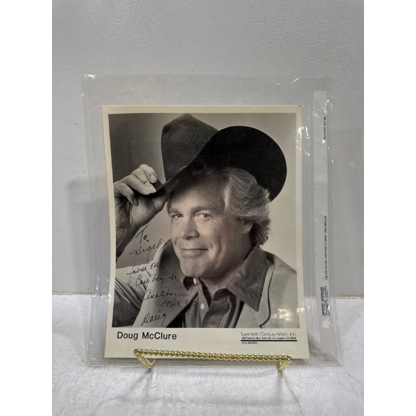 Signed Headshot of Doug McClure