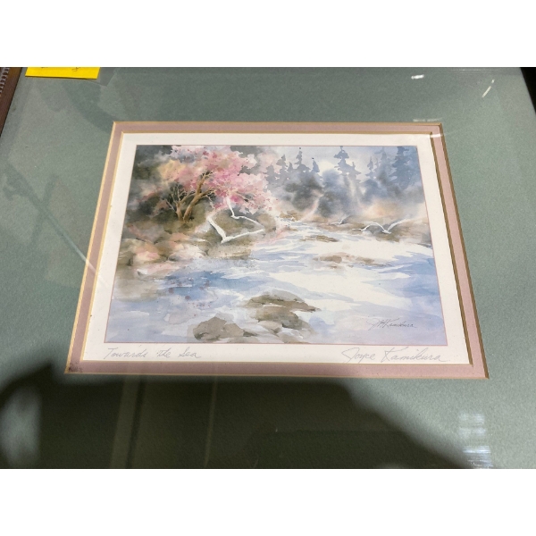 Towards The Sea Print by Joyce Kamikura (10.75" x 7.75" Before Frame)