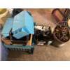 Image 3 : Large Lot Of Misc Items Lights Power Inverters Antique Pulleys 