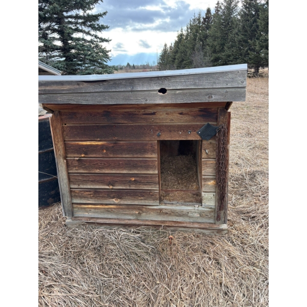  Solid, heavy duty, dog house insulated with shingle top in nice condition