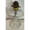 Image 2 : Antique Amber Glass White Star Oil Lamp