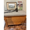 Image 2 : Vintage sheep shears, picture, book ( the Canadian Cowboy) And a small stool/ storage 
