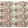 Image 2 : 1986 Uncirculated Canadian Crisp 2 $ Bills All In Great Condition Eight in Total