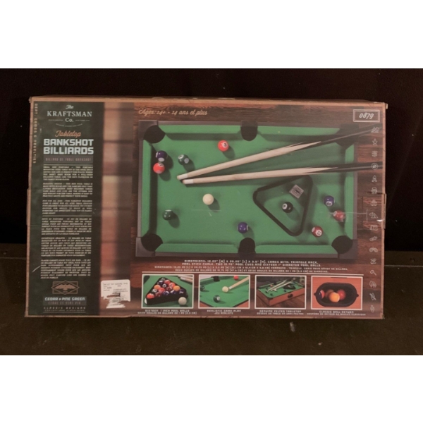 Kraftsman Co. Bankshot Billiards Indoor Game 