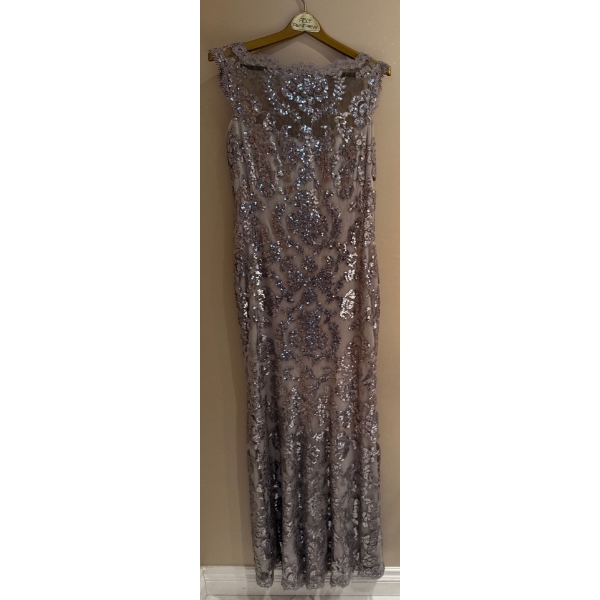 Strapless Sleeveless Floor Length Sequined Evening Gown Size Medium