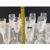 Image 2 : Set of 8 Marquis by Waterford Caprice Champagne Flutes and Set of 4 Crystal Flutes