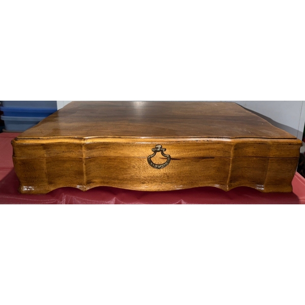 Vintage Silver Plated Flatware Set In Wooden Storage Box - Oneida Community Plate