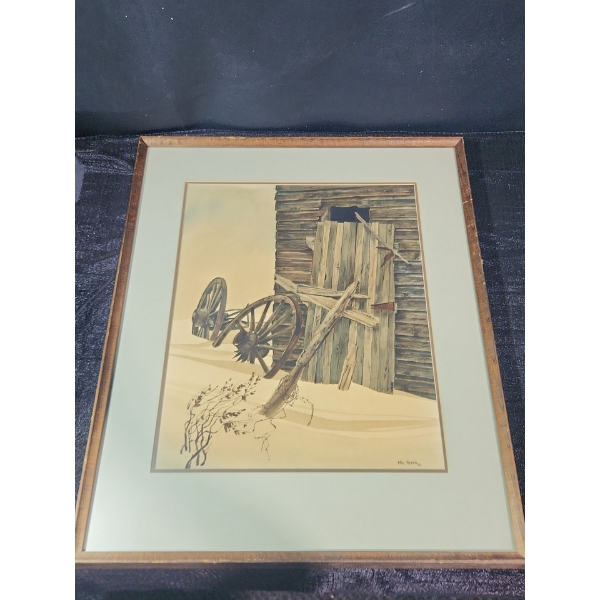 Signed Mel Heath Watercolor Print