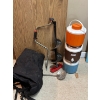 Image 1 : Brand new 6 inch hand auger never used including ice scoop with three vintage Coleman water containe