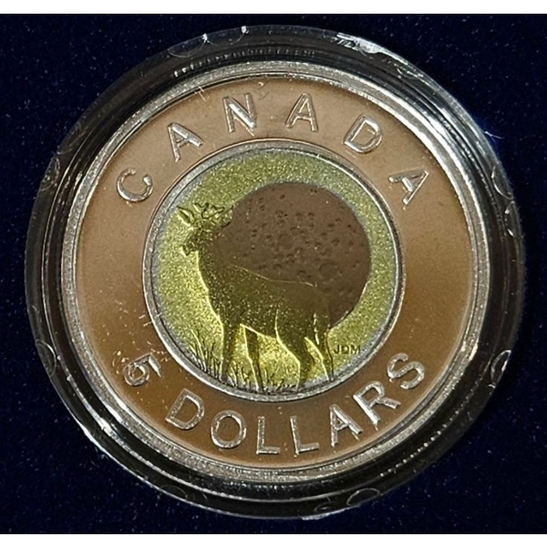 2011 $5 Full Buck Moon - 92.5% Sterling Silver and Niobium Coin - #2