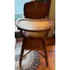 Image 2 : Wooden Small Table (28L, 20T) w/ Antique Baby Chair (37T), Wood Trays (One Damaged) 