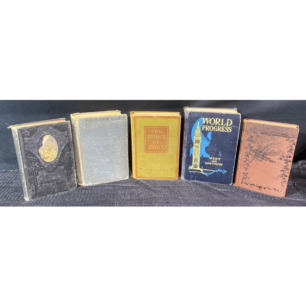 5 Antique Books 