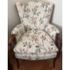 Image 2 : Floral Upholstered Wingback Arm Chair 34x33x40