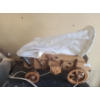 Wooden Covered Wagon Table Lamp 21 W, 6 D, 11 T 