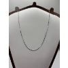 Image 1 : 10k White Gold .85g Children’s Necklace 14”