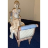 Image 2 : LLADRO Porcelain Retired 'Intermezzo Chaise Lounge' Sculpture  - 12W, 4D, 8T