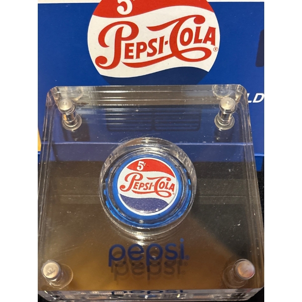 2022 500 Francs Retro Pepsi-Cola Bottle Cap - Pure Silver Coin