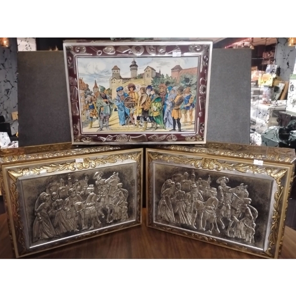 Decorative German Tin Trio 19x12
