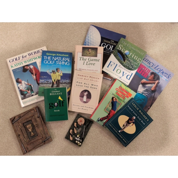 Golf Goodies - Books - Techniques - Basic Information w/ Golf Photo Frame & Light Switch