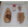 Image 3 : Olive Wood Nativity Scene Figurines- Tallest: Melchior 6 T