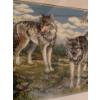 Image 2 : Wildlife Needlepoint Art Trio - Wolves Bald Eagles & More 24x18