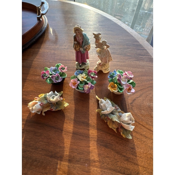 Fine Bone China Florals & Figurines 3T