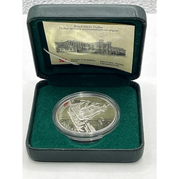 1999 Queen Charlotte 225th Anniversary Proof Silver Dollar Coin 92.5% Silver at 25.175g
